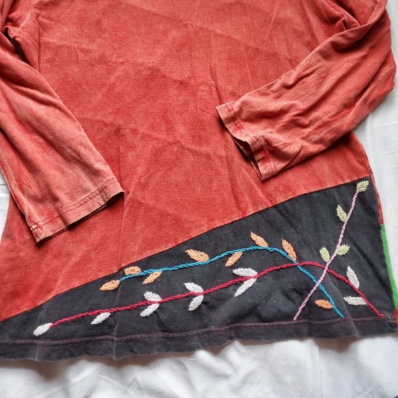 Boho tee made in Nepal szXXL-runs very small - Picture 4 of 6